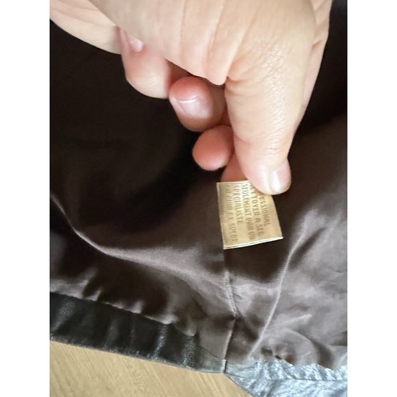 Dana Bachman Women's Leather Jacket 4 VTG blazer - Picture 5 of 6